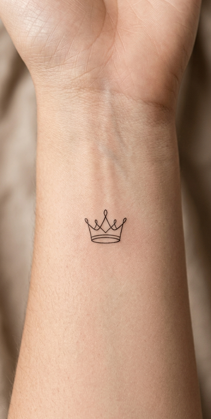 Small Crown Tattoo