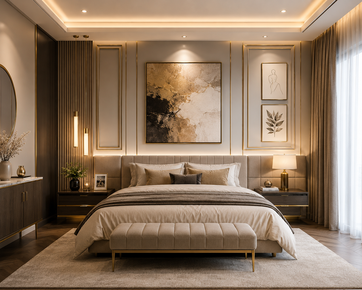 Luxury Bedroom Wall Decor