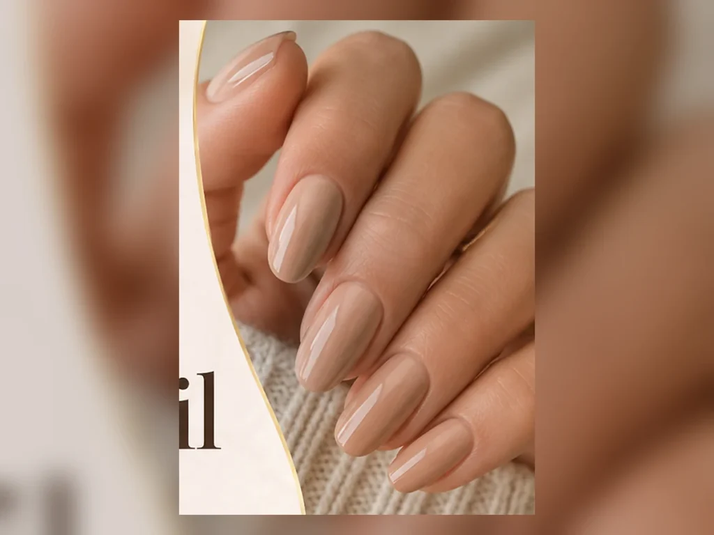 27 Nude Nail Ideas That Look Clean, Glossy & Expensive Glossy sheer beige nude manicure