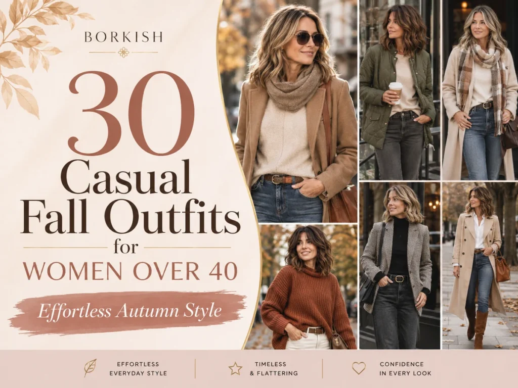 30 Casual Fall Outfits for Women Over 40 That Feel Effortless